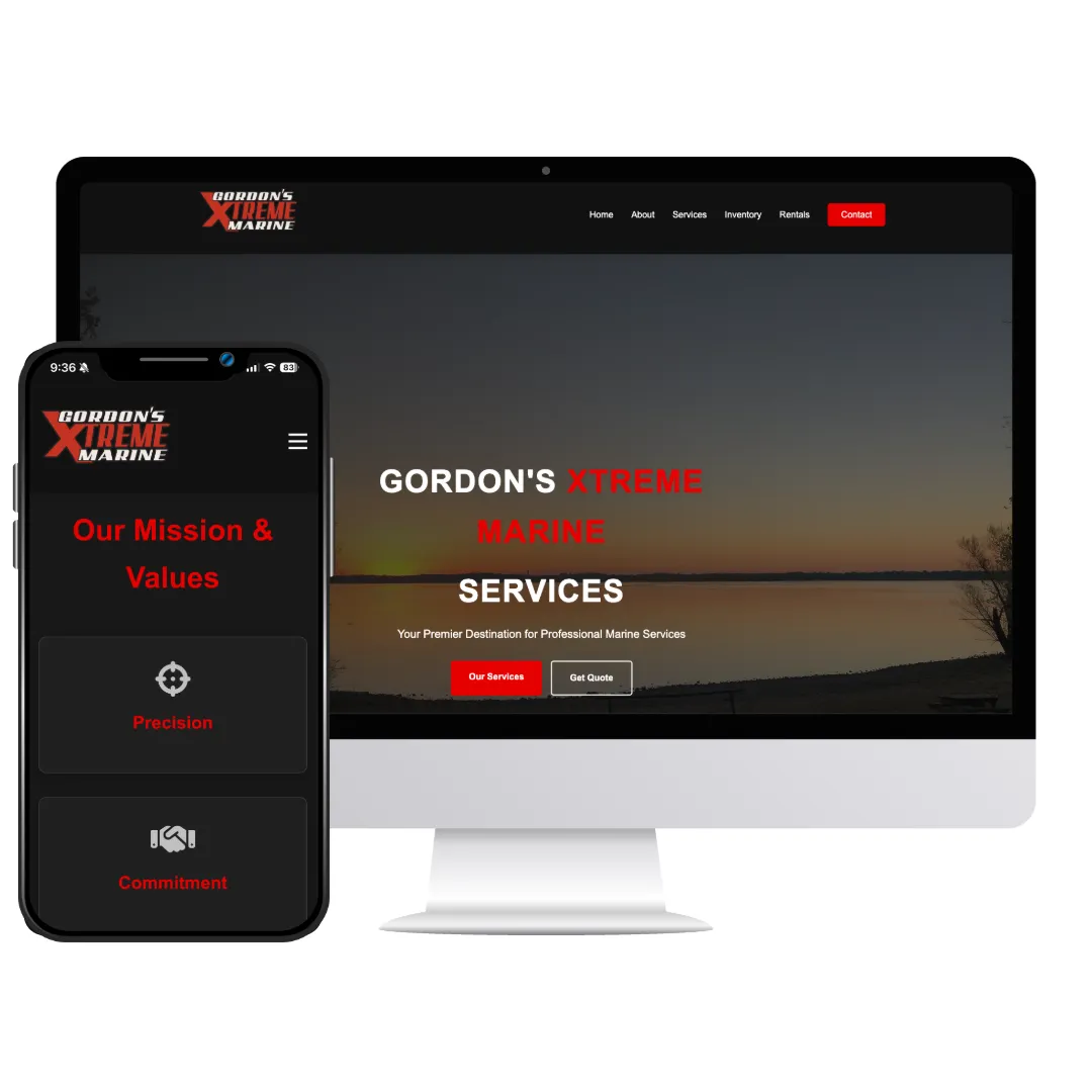 Gordons Xtreme Marine Website
